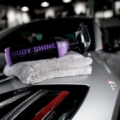 DOUBLE PLUSH EDGELESS MICROFIBER TOWEL (GRAY)